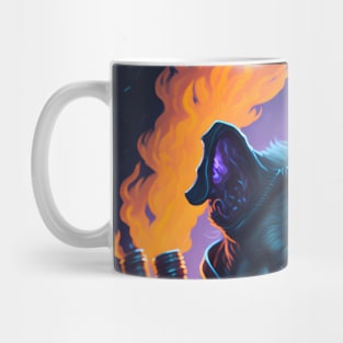 Pug's Fiery Rebellion Mug